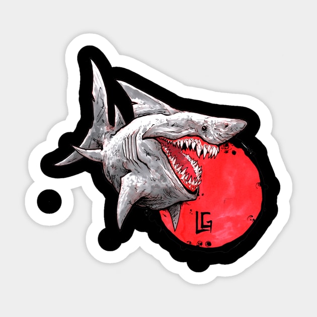 Shark Sticker by Lagonza